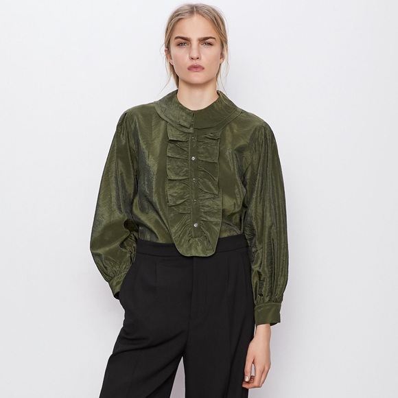 Zara Ruffled Blouse - Picture 2 of 11